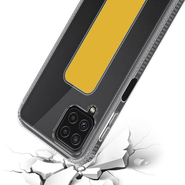 Cadorabo Hoesje geschikt voor Samsung Galaxy A22 4G / M22 / M32 4G Cover in GEEL - Beschermhoes TPU silicone Case met