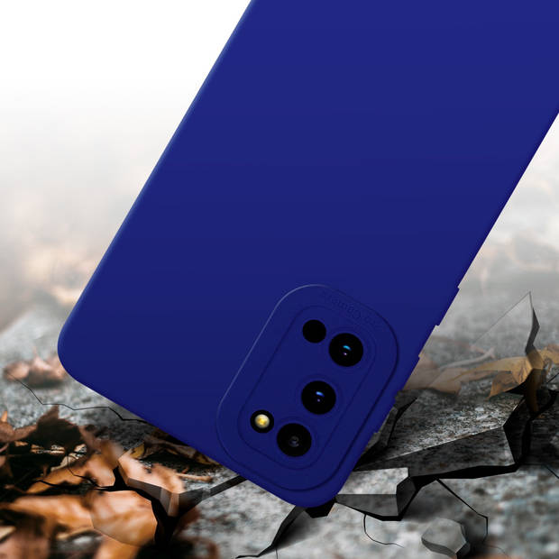 Cadorabo Hoesje geschikt voor Samsung Galaxy S20 in FLUID BLAUW - Beschermhoes TPU silicone Cover Case