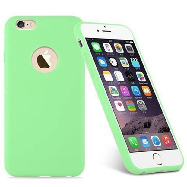 Cadorabo Hoesje geschikt voor Apple iPhone 6 PLUS / 6S PLUS in CANDY PASTEL GROEN - Beschermhoes TPU silicone Case Cover