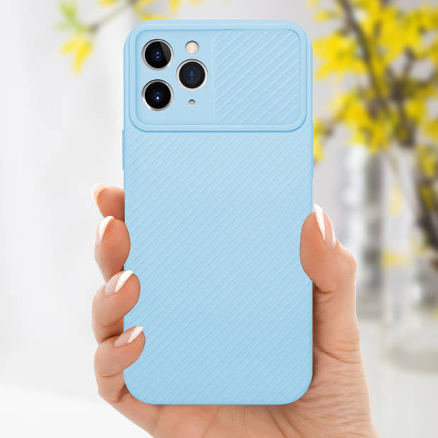 Cadorabo Hoesje geschikt voor Apple iPhone 11 PRO in Bonbon Licht Blauw - Beschermhoes TPU-silicone Case Cover