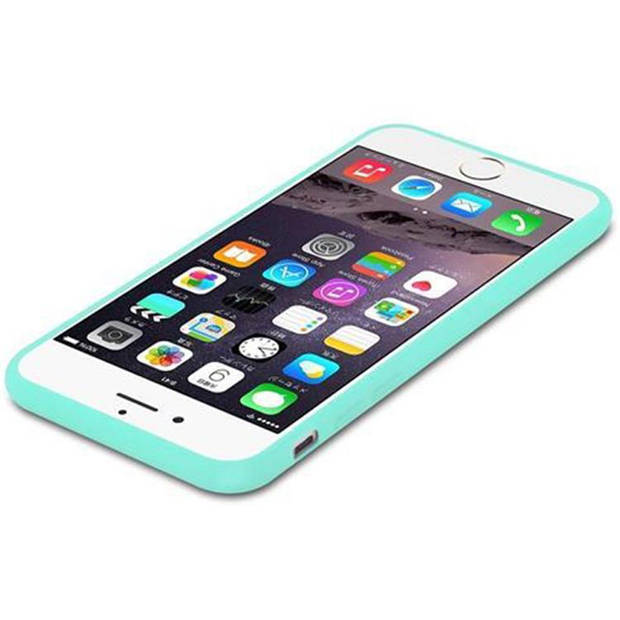 Cadorabo Hoesje geschikt voor Apple iPhone 6 / 6S in CANDY BLAUW - Beschermhoes TPU silicone Case Cover