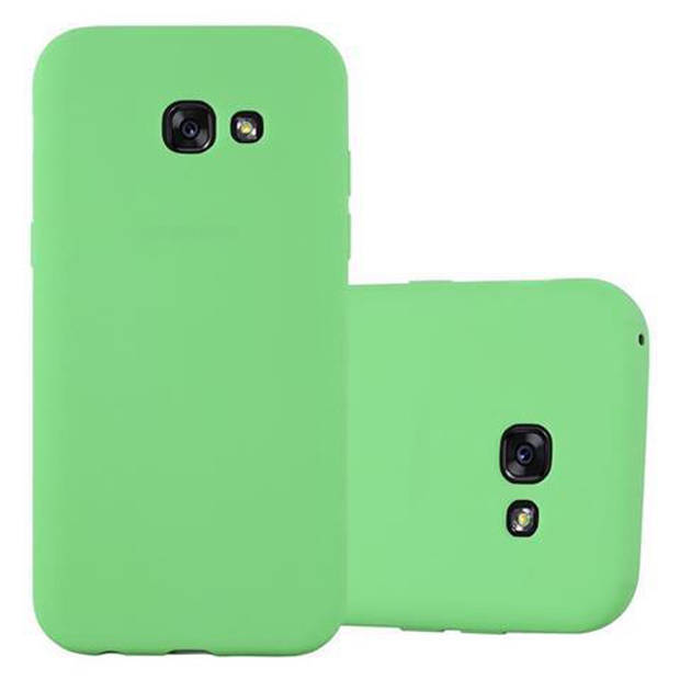 Cadorabo Hoesje geschikt voor Samsung Galaxy A3 2017 in CANDY PASTEL GROEN - Beschermhoes TPU silicone Case Cover