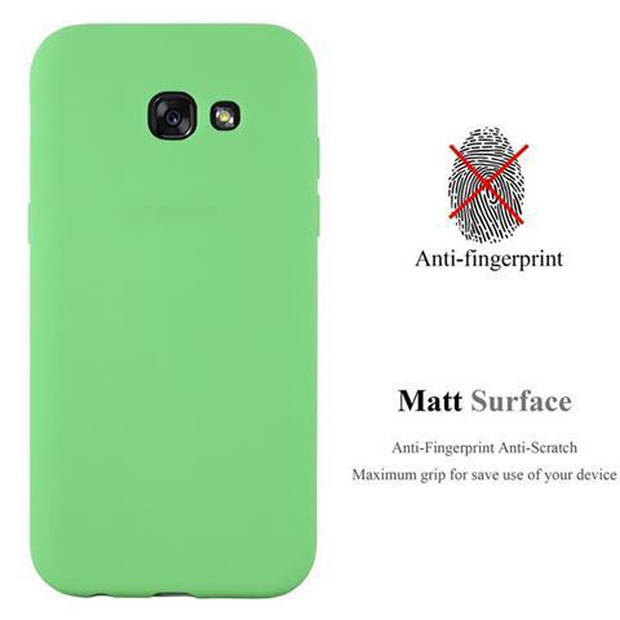 Cadorabo Hoesje geschikt voor Samsung Galaxy A3 2017 in CANDY PASTEL GROEN - Beschermhoes TPU silicone Case Cover