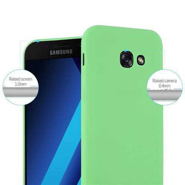 Cadorabo Hoesje geschikt voor Samsung Galaxy A3 2017 in CANDY PASTEL GROEN - Beschermhoes TPU silicone Case Cover