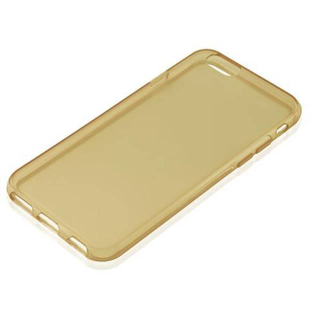 Cadorabo Hoesje geschikt voor Apple iPhone 6 / 6S in TRANSPARANT GOUD - Beschermhoes Cover gemaakt van TPU Silicone Case