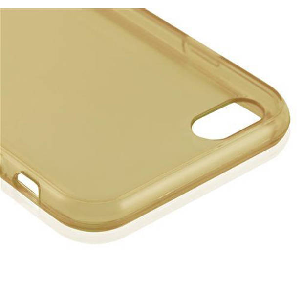 Cadorabo Hoesje geschikt voor Apple iPhone 6 / 6S in TRANSPARANT GOUD - Beschermhoes Cover gemaakt van TPU Silicone Case