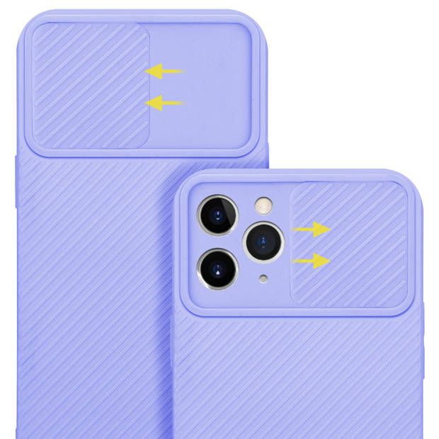 Cadorabo Hoesje geschikt voor Apple iPhone 11 PRO in Bonbon Paars - Beschermhoes TPU-silicone Case Cover