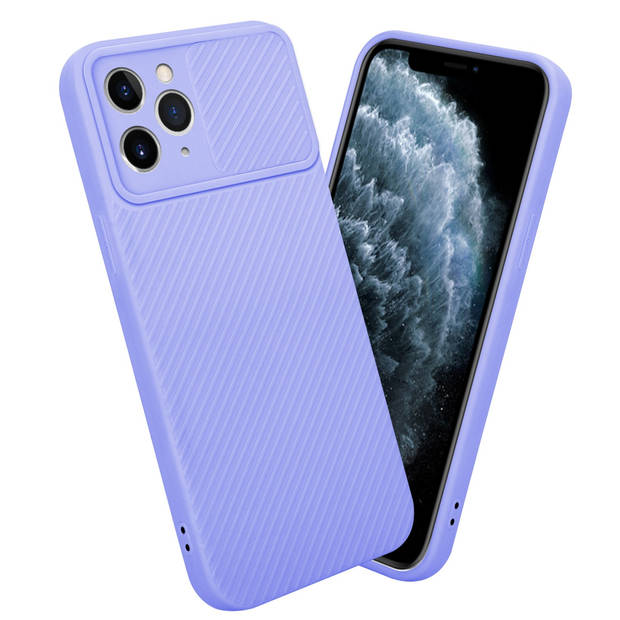 Cadorabo Hoesje geschikt voor Apple iPhone 11 PRO in Bonbon Paars - Beschermhoes TPU-silicone Case Cover