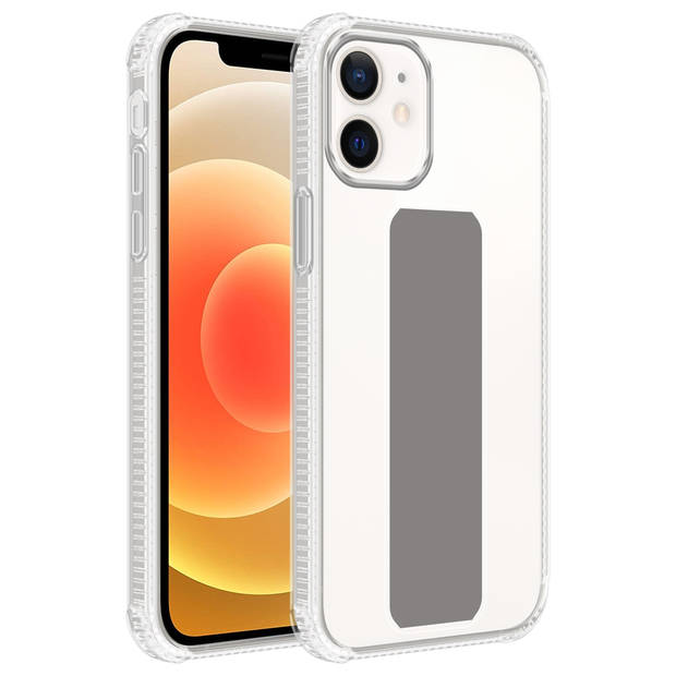 Cadorabo Hoesje geschikt voor Apple iPhone 11 Cover in GRIJS - Beschermhoes TPU silicone Case met houder