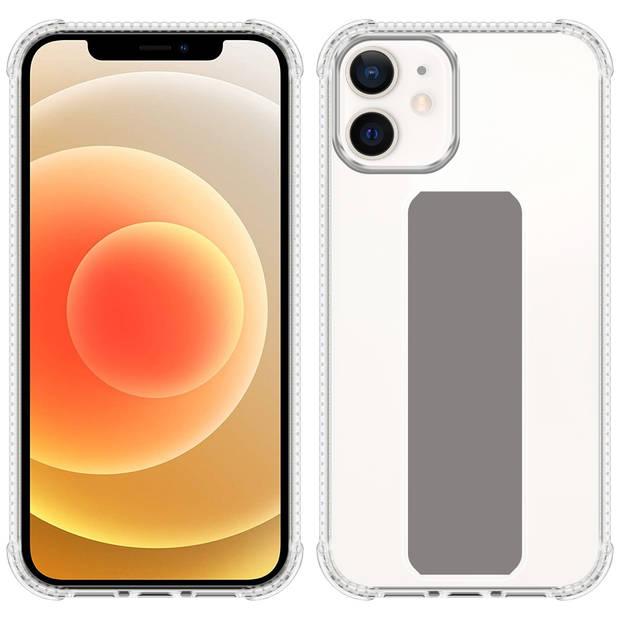 Cadorabo Hoesje geschikt voor Apple iPhone 11 Cover in GRIJS - Beschermhoes TPU silicone Case met houder