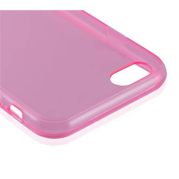 Cadorabo Hoesje geschikt voor Apple iPhone 6 / 6S in TRANSPARANT ROZE - Beschermhoes Cover gemaakt van TPU Silicone Case