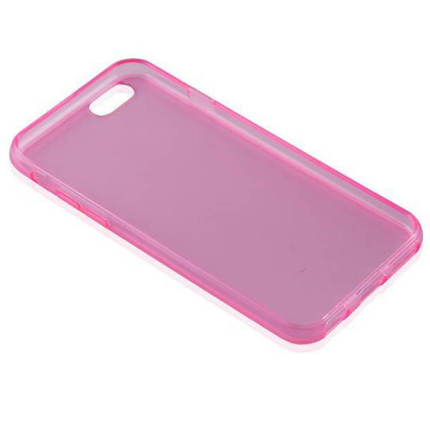 Cadorabo Hoesje geschikt voor Apple iPhone 6 / 6S in TRANSPARANT ROZE - Beschermhoes Cover gemaakt van TPU Silicone Case