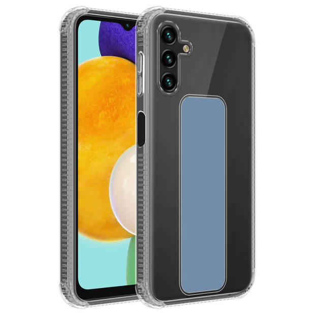 Cadorabo Hoesje geschikt voor Samsung Galaxy A13 5G Cover in LICHTBLAUW - Beschermhoes TPU silicone Case met houder