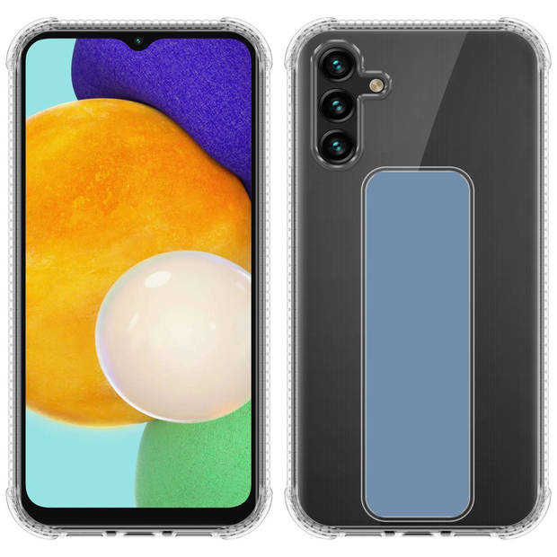 Cadorabo Hoesje geschikt voor Samsung Galaxy A13 5G Cover in LICHTBLAUW - Beschermhoes TPU silicone Case met houder