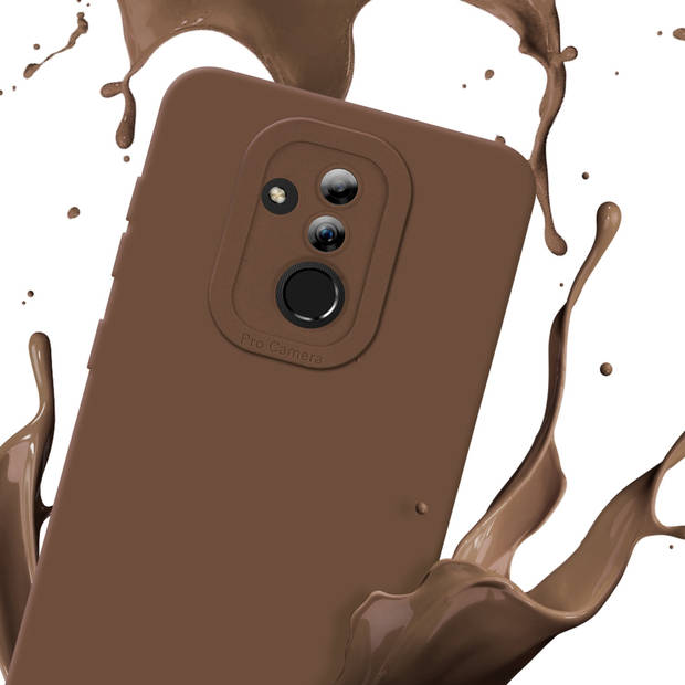 Cadorabo Hoesje geschikt voor Huawei MATE 20 LITE in FLUID BRUIN - Beschermhoes TPU silicone Cover Case