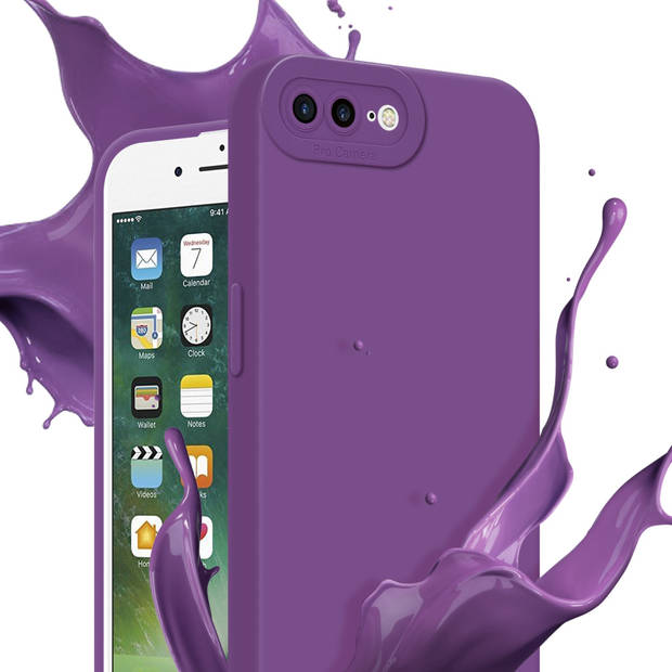 Cadorabo Hoesje geschikt voor Apple iPhone 7 PLUS / 7S PLUS / 8 PLUS in FLUID MAT PAARS - Beschermhoes TPU silicone