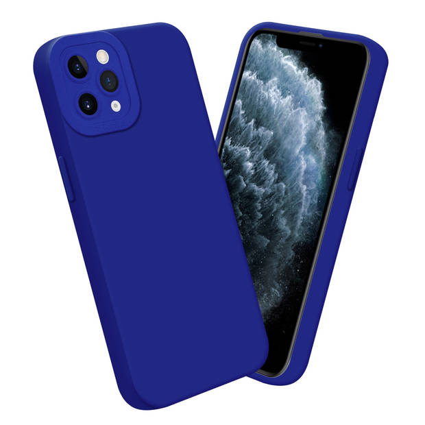 Cadorabo Hoesje geschikt voor Apple iPhone 11 PRO MAX in FLUID BLAUW - Beschermhoes TPU silicone Cover Case