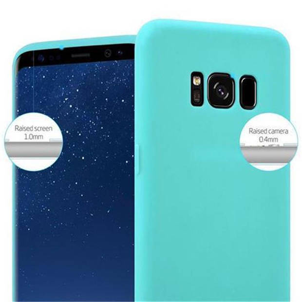 Cadorabo Hoesje geschikt voor Samsung Galaxy S8 PLUS in CANDY BLAUW - Beschermhoes TPU silicone Case Cover