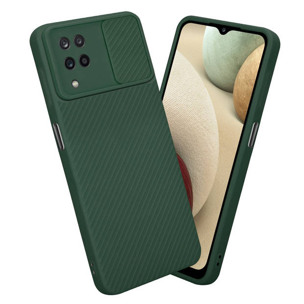 Cadorabo Hoesje geschikt voor Samsung Galaxy A12 / M12 in Bonbon Groen - Beschermhoes TPU-silicone Case Cover