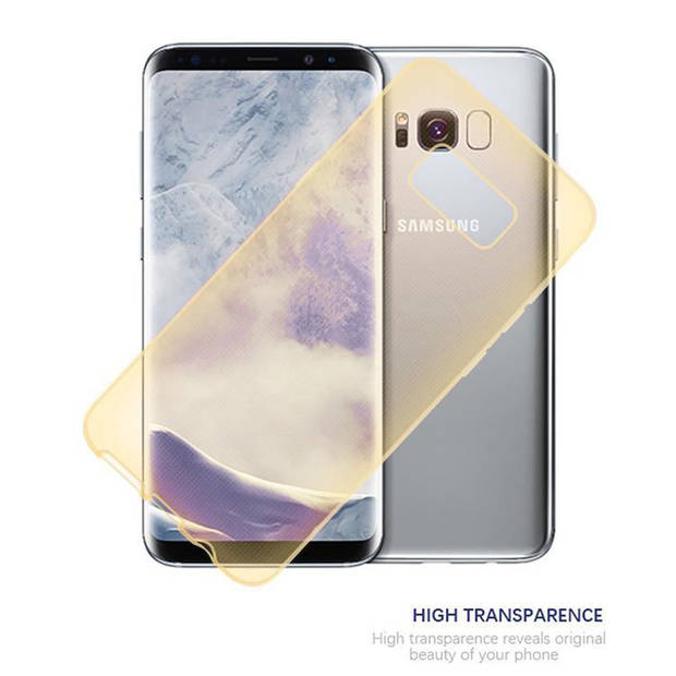 Cadorabo Hoesje geschikt voor Samsung Galaxy S8 in TRANSPARANT GOUD - Beschermhoes Cover gemaakt van TPU Silicone Case