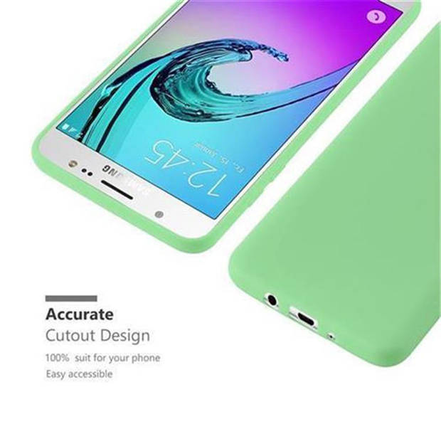 Cadorabo Hoesje geschikt voor Samsung Galaxy J5 2016 in CANDY PASTEL GROEN - Beschermhoes TPU silicone Case Cover