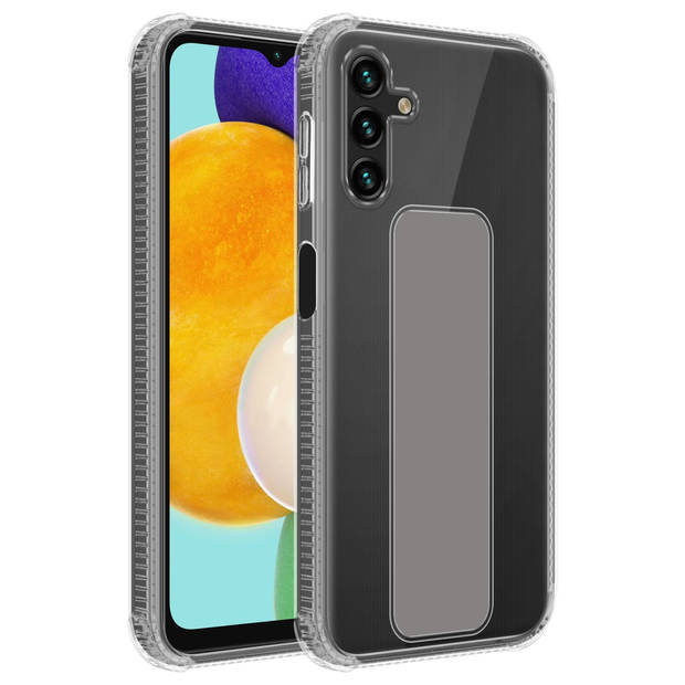 Cadorabo Hoesje geschikt voor Samsung Galaxy A13 5G Cover in GRIJS - Beschermhoes TPU silicone Case met houder