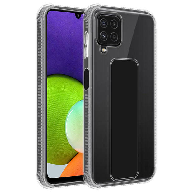 Cadorabo Hoesje geschikt voor Samsung Galaxy A22 4G / M22 / M32 4G Cover in ZWART - Beschermhoes TPU silicone Case met