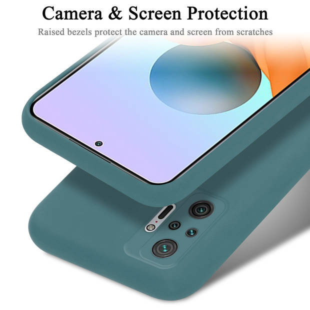 Cadorabo Hoesje geschikt voor Xiaomi RedMi NOTE 10 PRO Case in LIQUID GROEN - Beschermhoes TPU silicone Cover