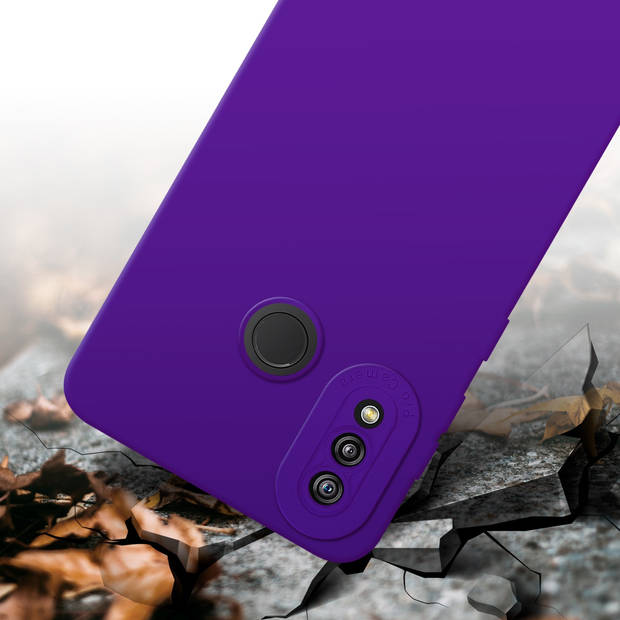 Cadorabo Hoesje geschikt voor Huawei P20 LITE 2018 / NOVA 3E in FLUID DONKER PAARS - Beschermhoes TPU silicone Cover