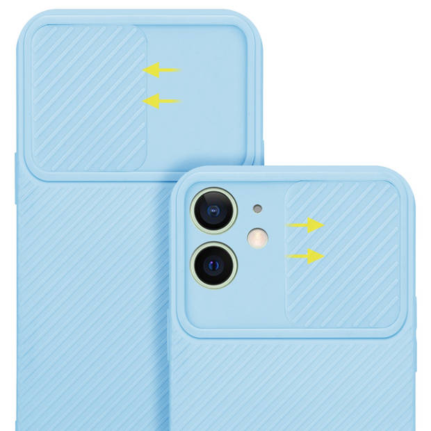 Cadorabo Hoesje geschikt voor Apple iPhone 12 MINI in Bonbon Licht Blauw - Beschermhoes TPU-silicone Case Cover