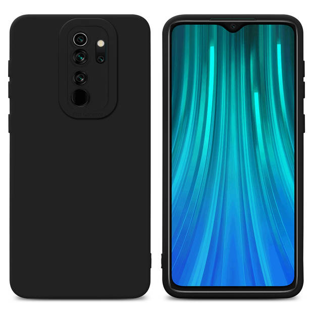 Cadorabo Hoesje geschikt voor Xiaomi RedMi NOTE 8 PRO in FLUID ZWART - Beschermhoes TPU silicone Cover Case