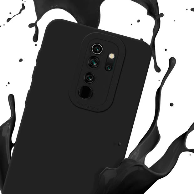 Cadorabo Hoesje geschikt voor Xiaomi RedMi NOTE 8 PRO in FLUID ZWART - Beschermhoes TPU silicone Cover Case