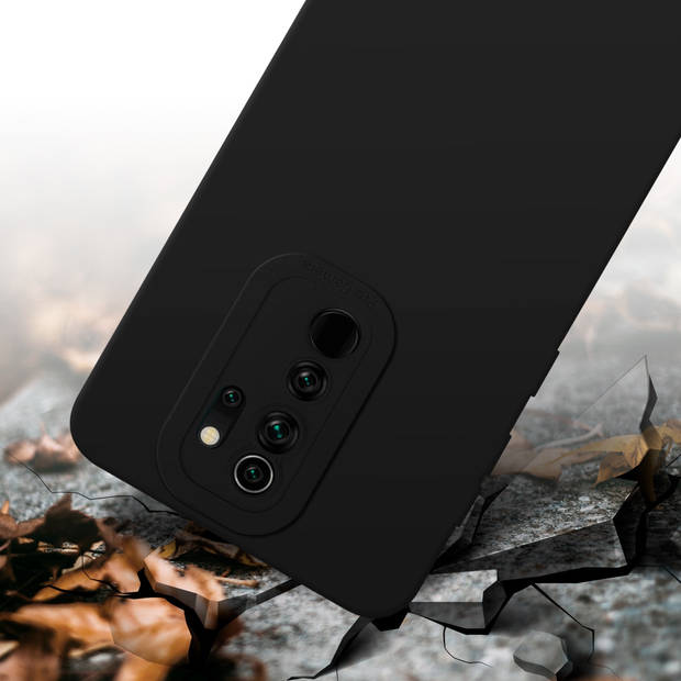 Cadorabo Hoesje geschikt voor Xiaomi RedMi NOTE 8 PRO in FLUID ZWART - Beschermhoes TPU silicone Cover Case