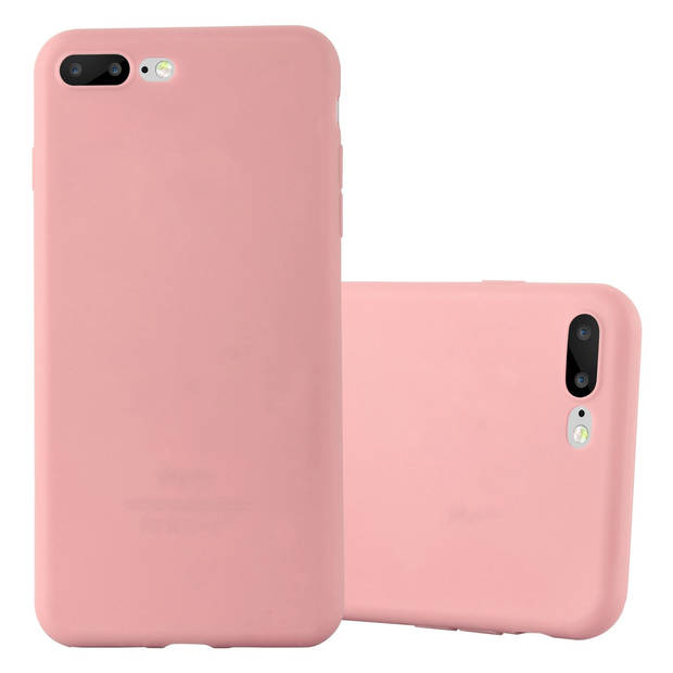 Cadorabo Hoesje geschikt voor Apple iPhone 7 PLUS / 7S PLUS / 8 PLUS in CANDY ROZE - Beschermhoes TPU silicone Case