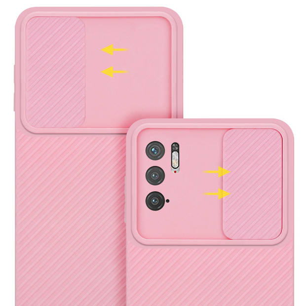 Cadorabo Hoesje geschikt voor Xiaomi RedMi NOTE 10 5G / POCO M3 PRO 5G in Bonbon Roze - Beschermhoes TPU-silicone Case