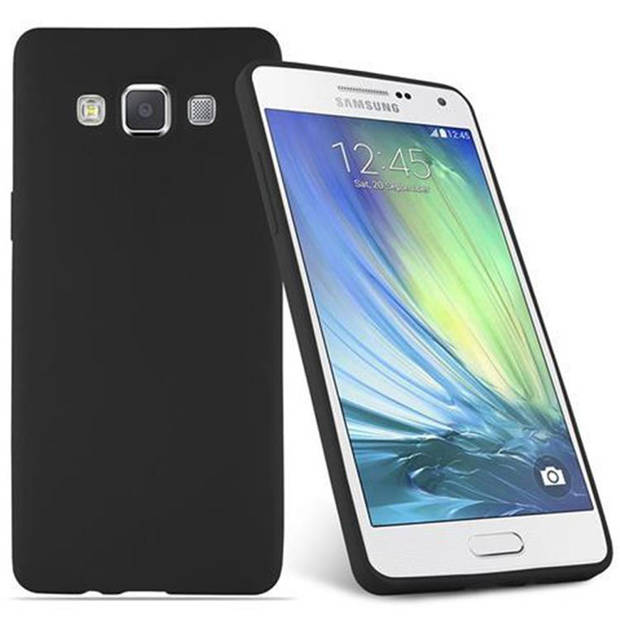 Cadorabo Hoesje geschikt voor Samsung Galaxy A5 2015 in CANDY ZWART - Beschermhoes TPU silicone Case Cover