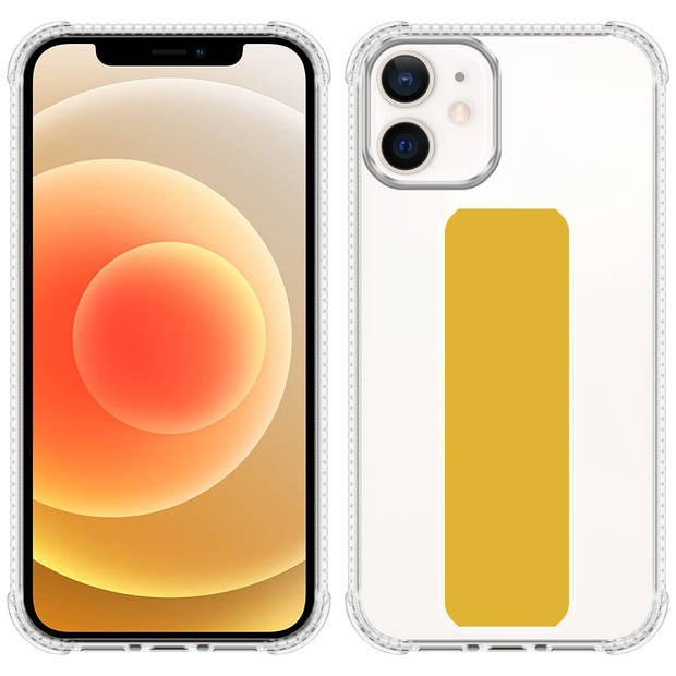 Cadorabo Hoesje geschikt voor Apple iPhone 11 Cover in GEEL - Beschermhoes TPU silicone Case met houder