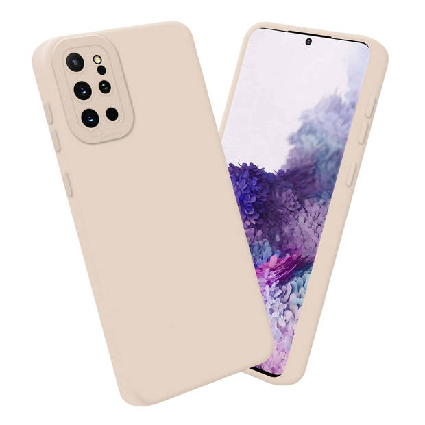 Cadorabo Hoesje geschikt voor Samsung Galaxy S20 PLUS in FLUID CREAM - Beschermhoes TPU silicone Cover Case