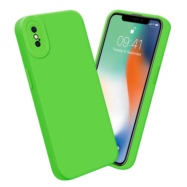 Cadorabo Hoesje geschikt voor Apple iPhone XS MAX in FLUID GROEN - Beschermhoes TPU silicone Cover Case