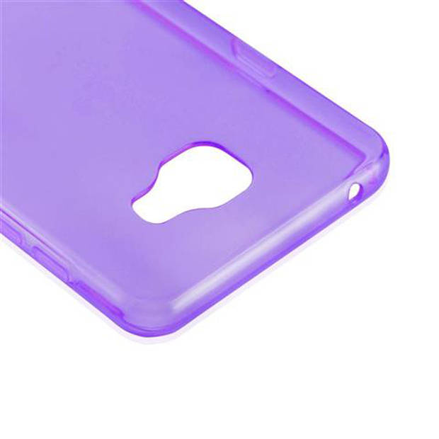 Cadorabo Hoesje geschikt voor Samsung Galaxy A7 2016 in TRANSPARANT PAARS - Beschermhoes Cover gemaakt van TPU Silicone