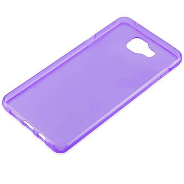 Cadorabo Hoesje geschikt voor Samsung Galaxy A7 2016 in TRANSPARANT PAARS - Beschermhoes Cover gemaakt van TPU Silicone