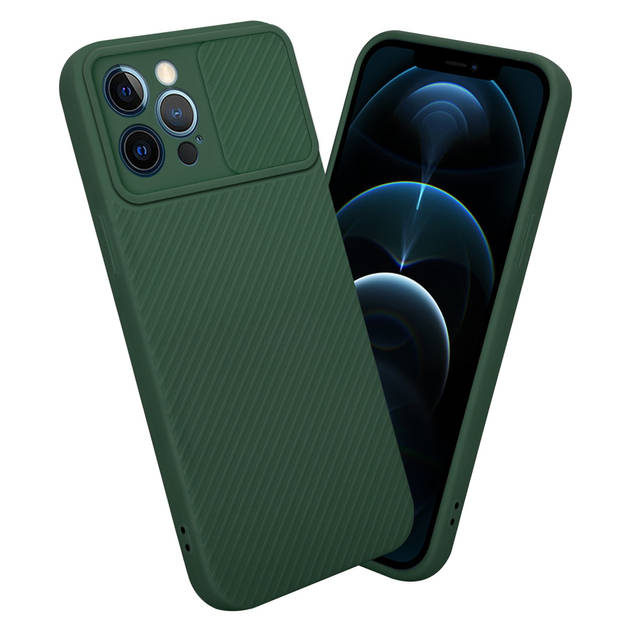 Cadorabo Hoesje geschikt voor Apple iPhone 12 PRO MAX in Bonbon Groen - Beschermhoes TPU-silicone Case Cover