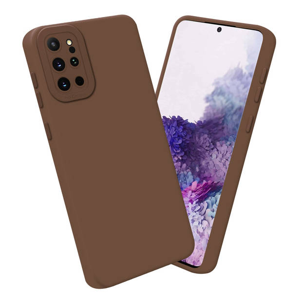 Cadorabo Hoesje geschikt voor Samsung Galaxy S20 PLUS in FLUID BRUIN - Beschermhoes TPU silicone Cover Case