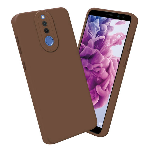 Cadorabo Hoesje geschikt voor Huawei MATE 10 LITE in FLUID BRUIN - Beschermhoes TPU silicone Cover Case