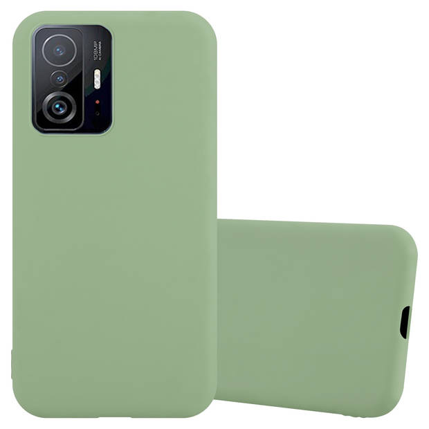 Cadorabo Hoesje geschikt voor Xiaomi 11T / 11T PRO in CANDY PASTEL GROEN - Beschermhoes TPU silicone Case Cover