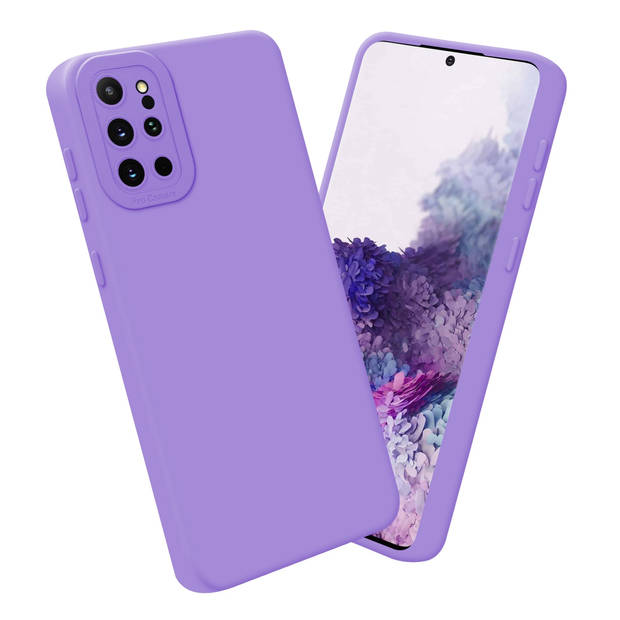 Cadorabo Hoesje geschikt voor Samsung Galaxy S20 PLUS in FLUID LICHT PAARS - Beschermhoes TPU silicone Cover Case