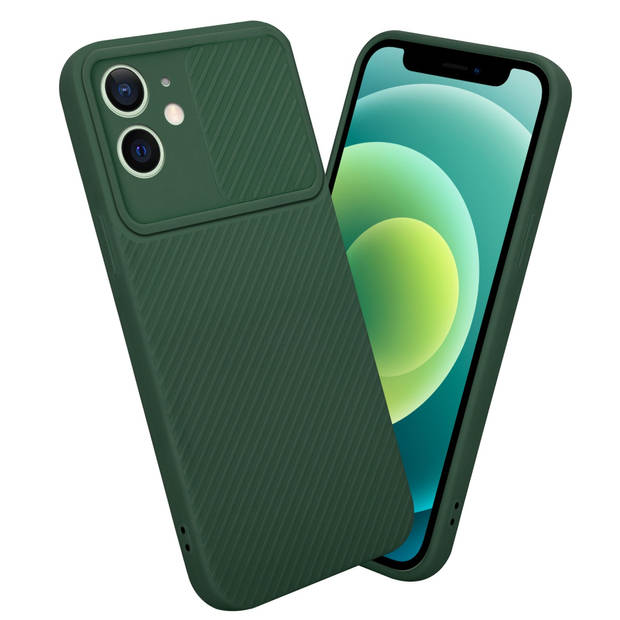 Cadorabo Hoesje geschikt voor Apple iPhone 12 MINI in Bonbon Groen - Beschermhoes TPU-silicone Case Cover