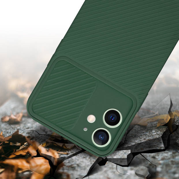 Cadorabo Hoesje geschikt voor Apple iPhone 12 MINI in Bonbon Groen - Beschermhoes TPU-silicone Case Cover