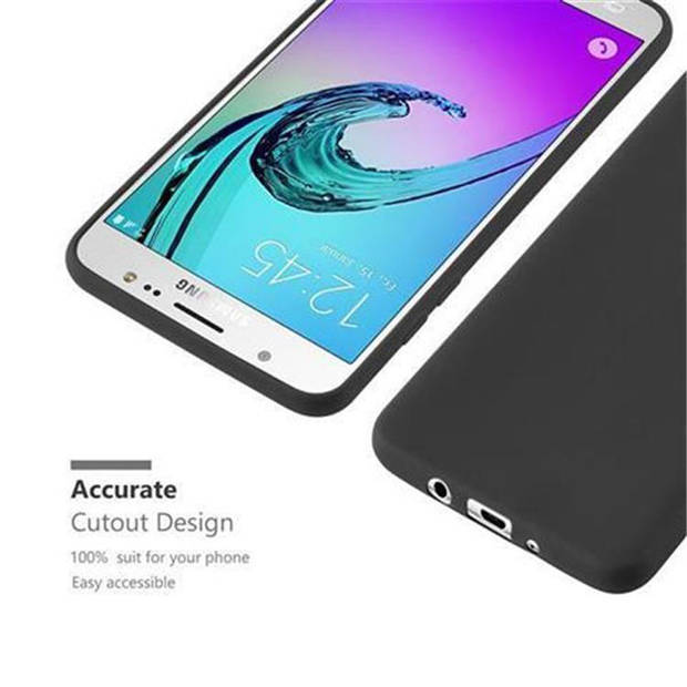 Cadorabo Hoesje geschikt voor Samsung Galaxy J5 2016 in CANDY ZWART - Beschermhoes TPU silicone Case Cover