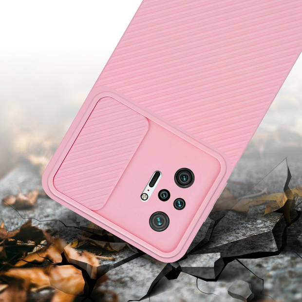 Cadorabo Hoesje geschikt voor Xiaomi RedMi NOTE 10 PRO in Bonbon Roze - Beschermhoes TPU-silicone Case Cover